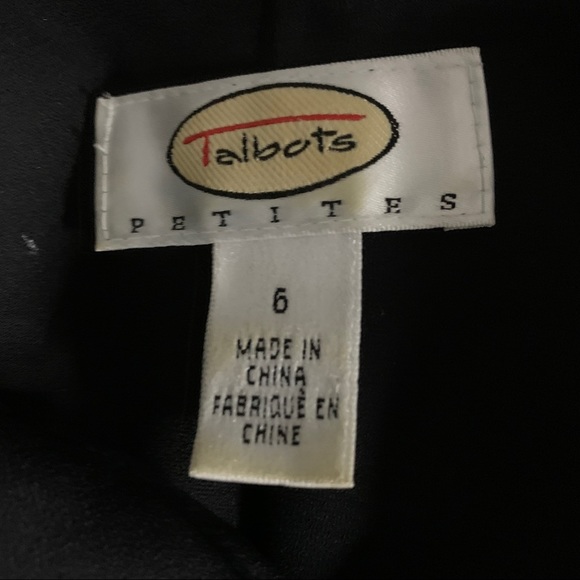 Talbots Black Sheath Dress SZ 6 - Picture 5 of 7